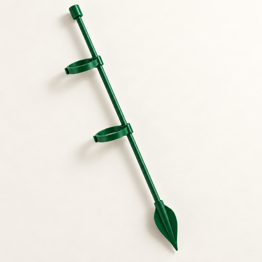 Green Plant Support Stake with Rings — product view — product illustration