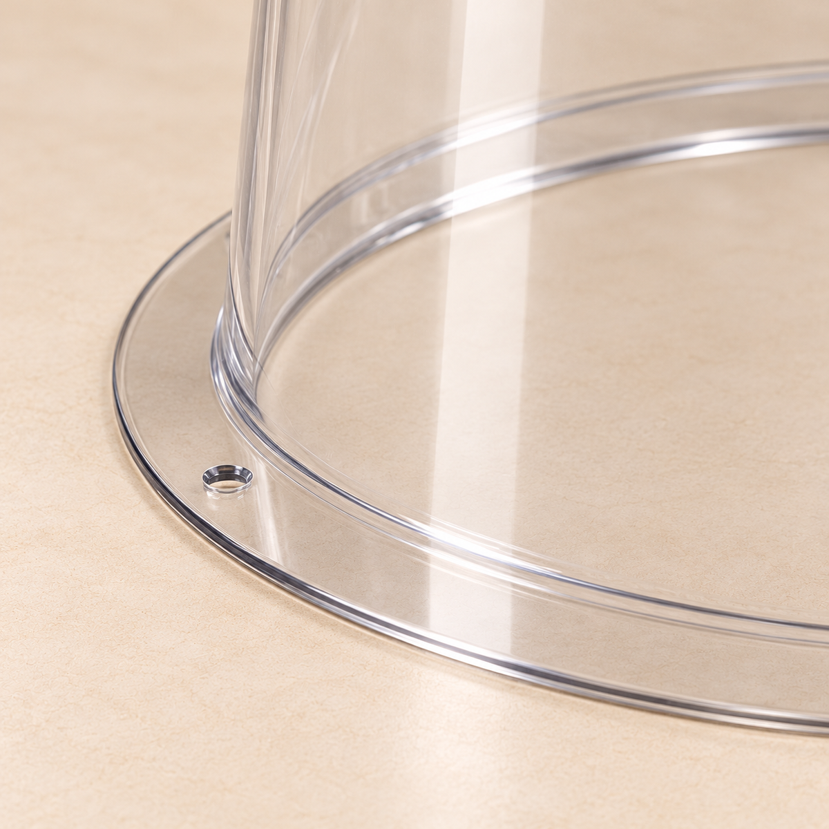 Clear Dome Plant Cloche — detail — product illustration