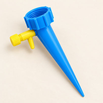 Blue Bottle Watering Spike — product view — product illustration